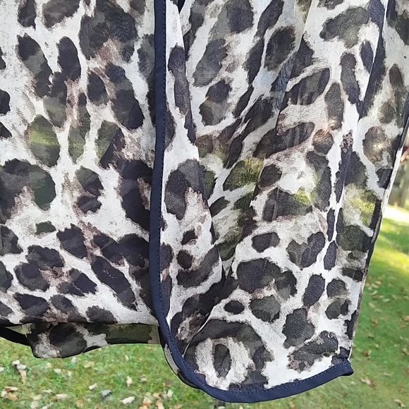 SHEER Leopard Tank Top By Glam Dollz - Size Medium - Picture 2 of 8